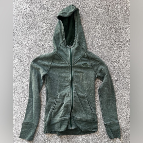 The North Face Tops - The North Face Zip-Up Hooded Heavyweight Sweatshirt Size XS